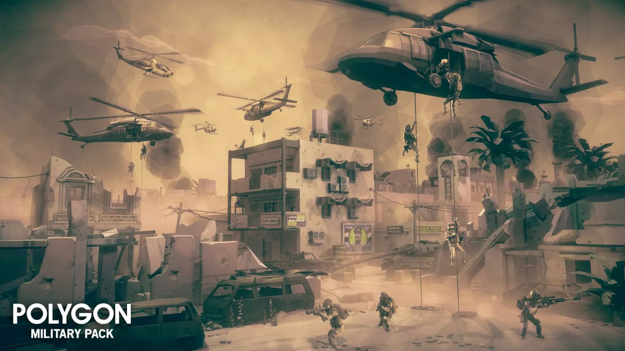 POLYGON Military - Low Poly 3D Art by Synty📱 - изображение 3